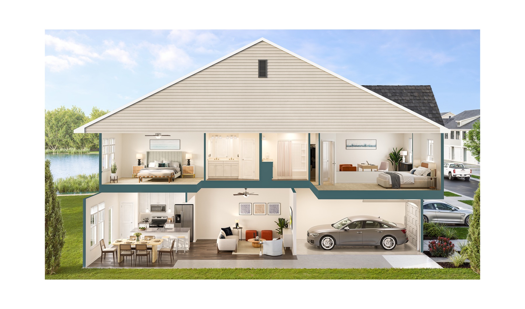 Side view doll house Side view doll house